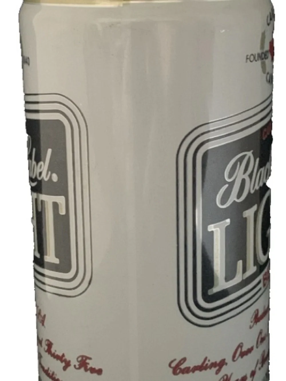 Vintage Beer Can Carling Black Label Light Empty Product of USA
